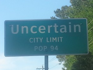 uncertain sign