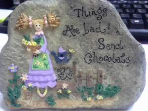 Not really bad, but anytime is a good time for chocolate! I'll take the dark kind.